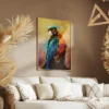 tableau perroquet tropical portrait 2 3 3.webp
