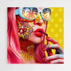 tableau pop art jaune 1.webp