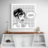 tableau pop art noir et blanc carre 4.webp