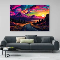 tableau pop art paysage paysage 3 2 4.webp