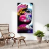 tableau pop art rose portrait 1 2 2.webp