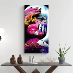 tableau pop art rose portrait 1 2 3.webp