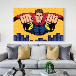 tableau pop art super hero paysage 3 2 4.webp