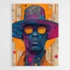 tableau psychedelique homme a chapeau 1.webp