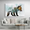 tableau renard scandinave paysage 3 2 3.webp