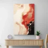 tableau rouge noir gris moderne portrait 2 3 4.webp