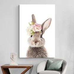 tableau scandinave lapin portrait 2 3 2.webp