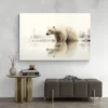 tableau scandinave ours paysage 3 2 2.webp