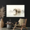 tableau scandinave ours paysage 3 2 4.webp