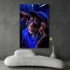 tableau singe avec ecouteur portrait 2 3 2.webp