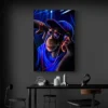 tableau singe avec ecouteur portrait 2 3 4.webp