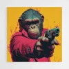 tableau singe avec pistolet 1.webp