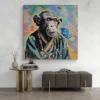 tableau singe couleur carre 3.webp