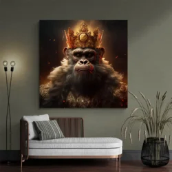 tableau singe couronne carre 4.webp