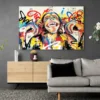 tableau singe grimace paysage 3 2 3.webp