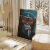 tableau singe lunettes et cigarette portrait 2 3 2.webp
