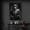 tableau singe mafieux portrait 2 3 3.webp