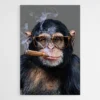 tableau singe qui fume 1.webp