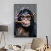 tableau singe qui fume portrait 2 3 3.webp