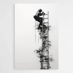 tableau street art noir et blanc 1.webp