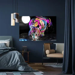 tableau tigre pop art paysage 3 2 3.webp