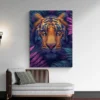 tableau tigre violet portrait 3 4 2.webp