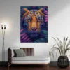 tableau tigre violet portrait 3 4 3.webp
