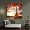 tableau tour eiffel coucher de soleil carre 4.webp