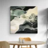tableau vert abstrait carre 3.webp