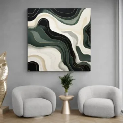 tableau vert et dore carre 4.webp
