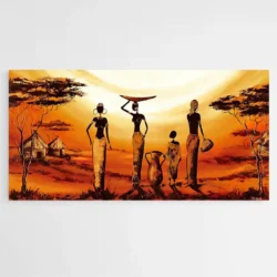 tableau village africain 1.webp