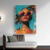 tableau vintage glamour portrait 3 4 2.webp