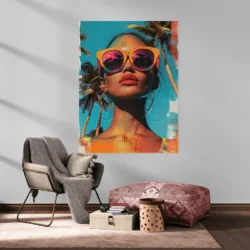 tableau vintage glamour portrait 3 4 3.webp