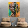 tableau visage femme artistique portrait 3 4 2.webp