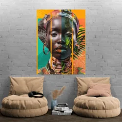 tableau visage femme artistique portrait 3 4 2.webp