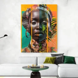 tableau visage femme artistique portrait 3 4 3.webp