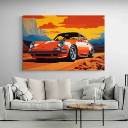 tableau voiture porsche paysage 3 2 4.webp