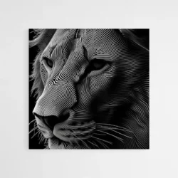 Tableau lion art digital .webp