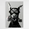 tableau dobermann kaws 1.webp