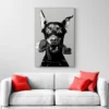 tableau dobermann kaws portrait 2 3 3.webp