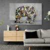 tableau elephant street art paysage 3 2 4.webp