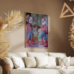 tableau kaws spider man portrait 2 3 4.webp