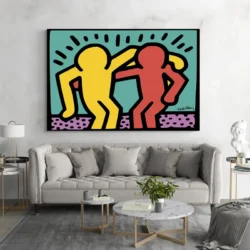 tableau keith haring best buddies paysage 3 2 2.webp