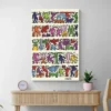 tableau keith haring colore portrait 2 3 3.webp