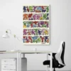 tableau keith haring colore portrait 2 3 4.webp
