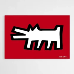 tableau keith haring dog 1.webp