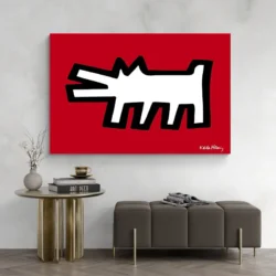 tableau keith haring dog paysage 3 2 3.webp