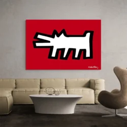 tableau keith haring dog paysage 3 2 4.webp
