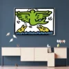 tableau keith haring dolphin flying angel paysage 3 2 2.webp