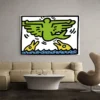 tableau keith haring dolphin flying angel paysage 3 2 4.webp